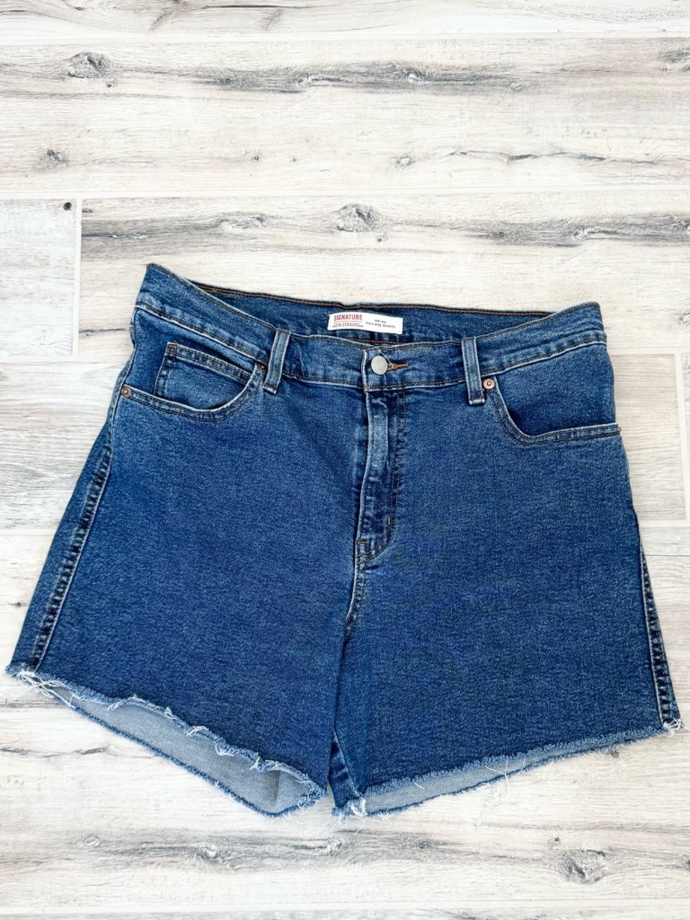 Levi Strauss Signature Heritage High Rise Denim Shorts